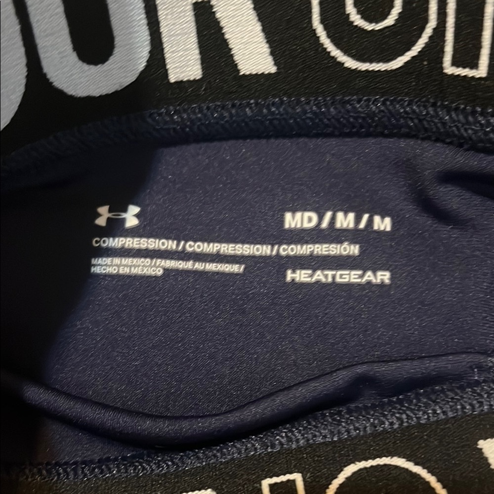 Under Armour Blue Athletic Compression Shorts - Picture 2 of 2